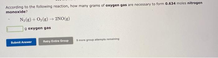 According To The Following Reaction How Many Grams Of Mercury Ii Oxide Are Necessary To Form 0 340 Moles Oxygen Gas 2 3