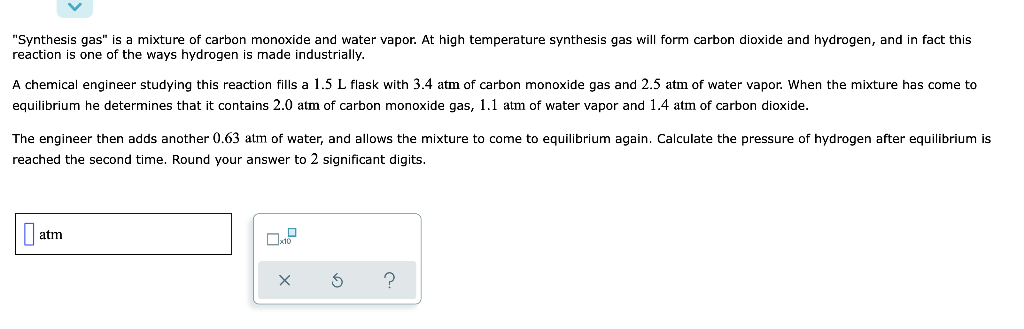 Synthesis Gas Is A Mixture Of Carbon Monoxide And Water Vapor At High Temperature Synthesis Gas Will Form Carbon Diox 1