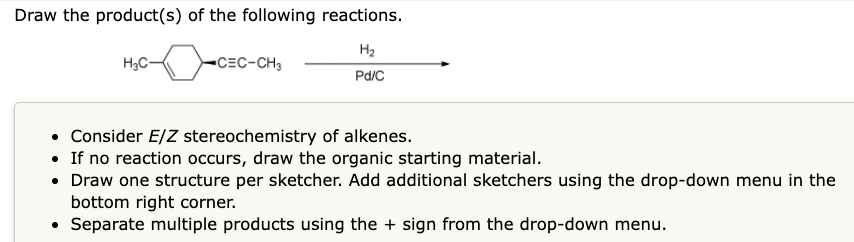 Draw The Product S Of The Following Reactions Ch3ch2ch2 Cec H 1 Bh The 2 H2o2 Aqueous Naoh You Do Not Have To 2
