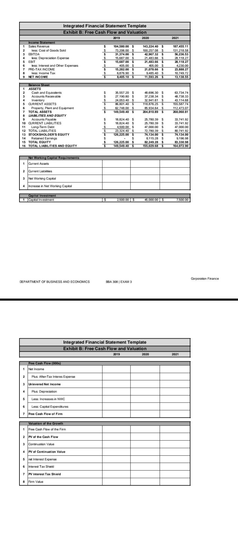 1 Medtronic Firm Has 1 000 000 A B 55 000 000 In Equity And 55 000 000 In Debt And Forecast 1 000 000 C 2 3