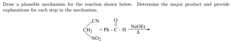 Draw A Plausible Mechanism For The Reaction Shown Below Determine The Major Product And Provide Explanations For Each S 1