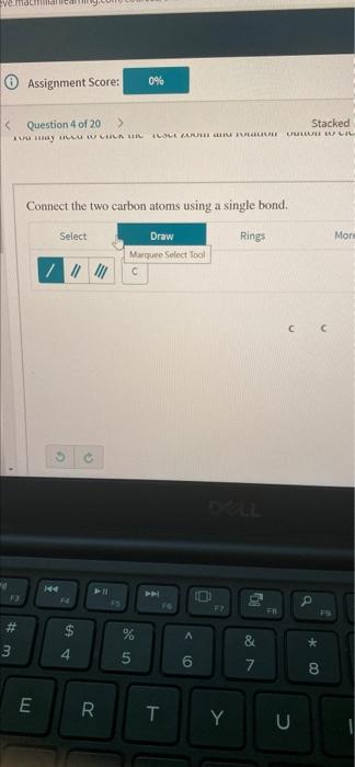 Vecmacal Assignment Score 0 Question 4 Of 20 I Way I Will Stacked Uullule Ulic Icole Fare Il True Connect The Two Carb 1