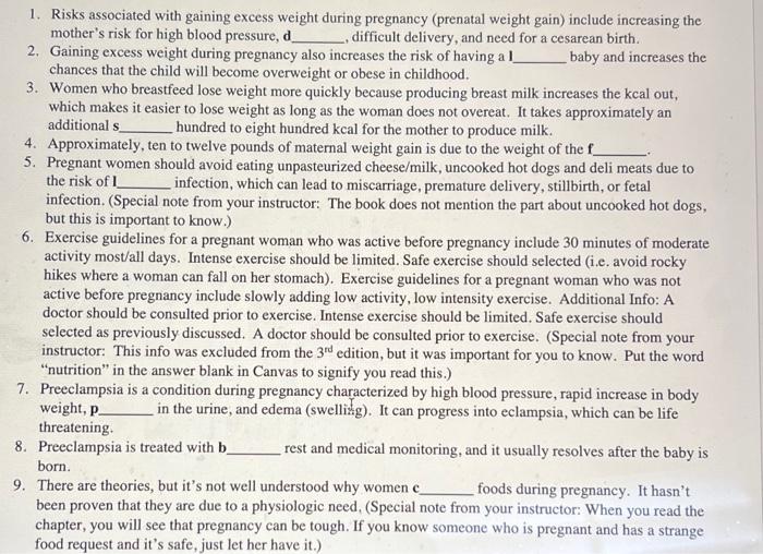 1 Risks Associated With Gaining Excess Weight During Pregnancy Prenatal Weight Gain Include Increasing The Mother S R 1