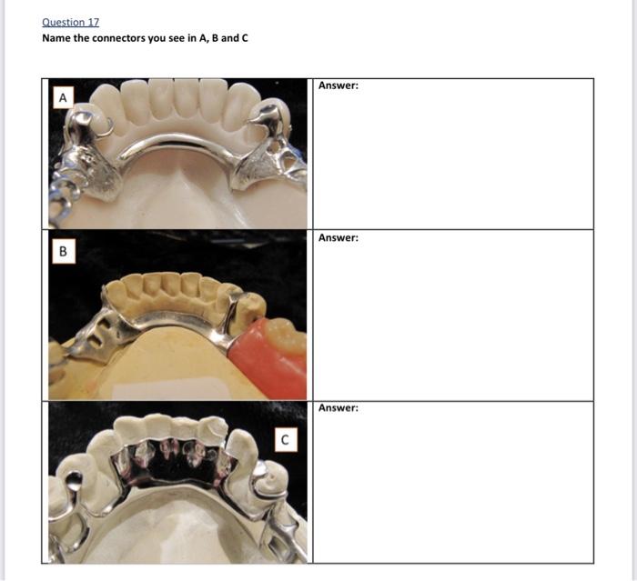 Name The Connectors You See In A B And C 1