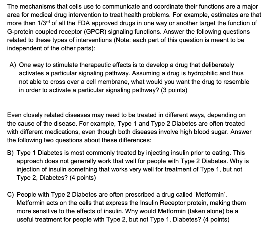 The Mechanisms That Cells Use To Communicate And Coordinate Their Functions Are A Major Area For Medical Drug Interventi 1