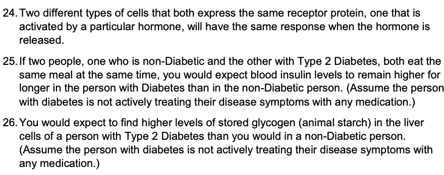 24 Two Different Types Of Cells That Both Express The Same Receptor Protein One That Is Activated By A Particular Horm 1
