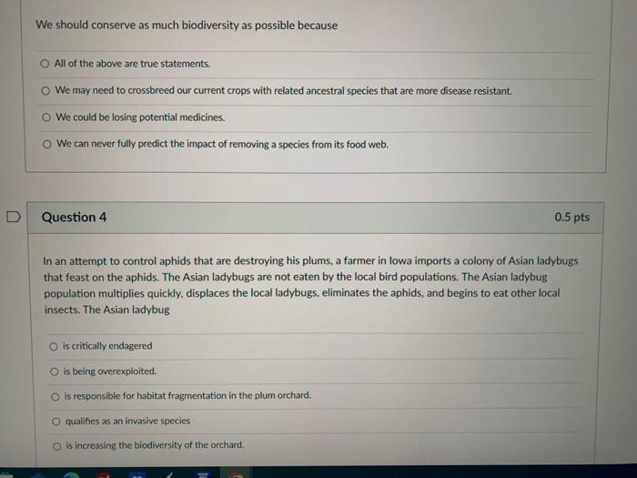D Question 5 0 5 Pts Why Are Pollutants Like Ddt Found At Toxic Levels In Pelicans But Not The Organisms Lower Than The 2