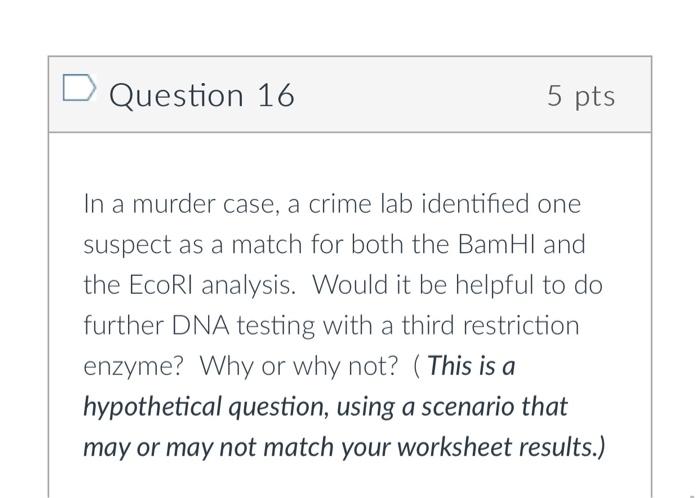 Chc Biol 130 Lab 0 1 Dna Forensic Analysis Revised Fall 2021 Name Sec Yi Worksheet I Paper Murder Rflp Dna Restricti 4