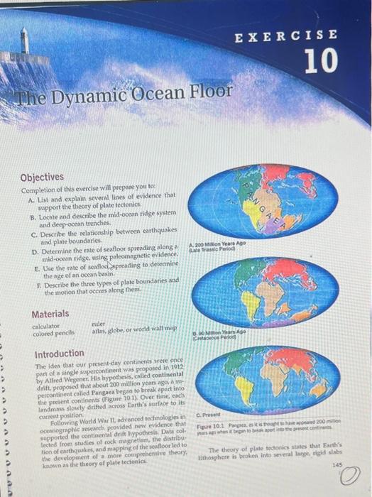 Exercise 10 The Dynamic Ocean Floor An Gaea Objectives Completion Of This Exercise Will Prepare You To A List And Expla 1