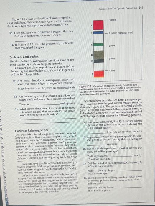Exercise 10 The Dynamic Ocean Floor An Gaea Objectives Completion Of This Exercise Will Prepare You To A List And Expla 5
