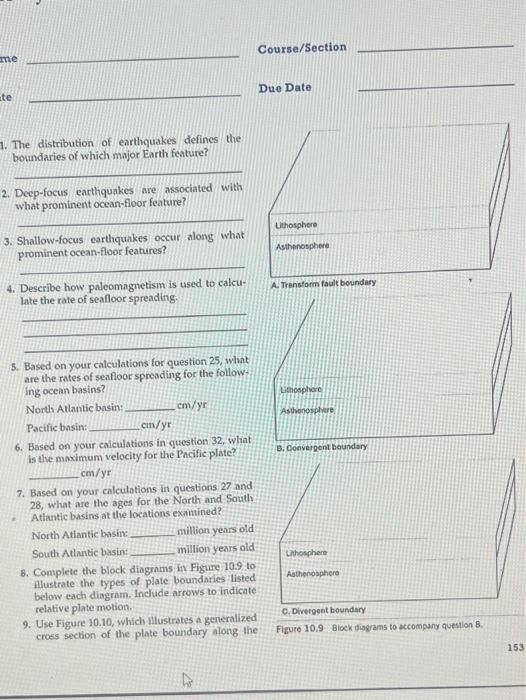 Exercise 10 The Dynamic Ocean Floor An Gaea Objectives Completion Of This Exercise Will Prepare You To A List And Expla 9