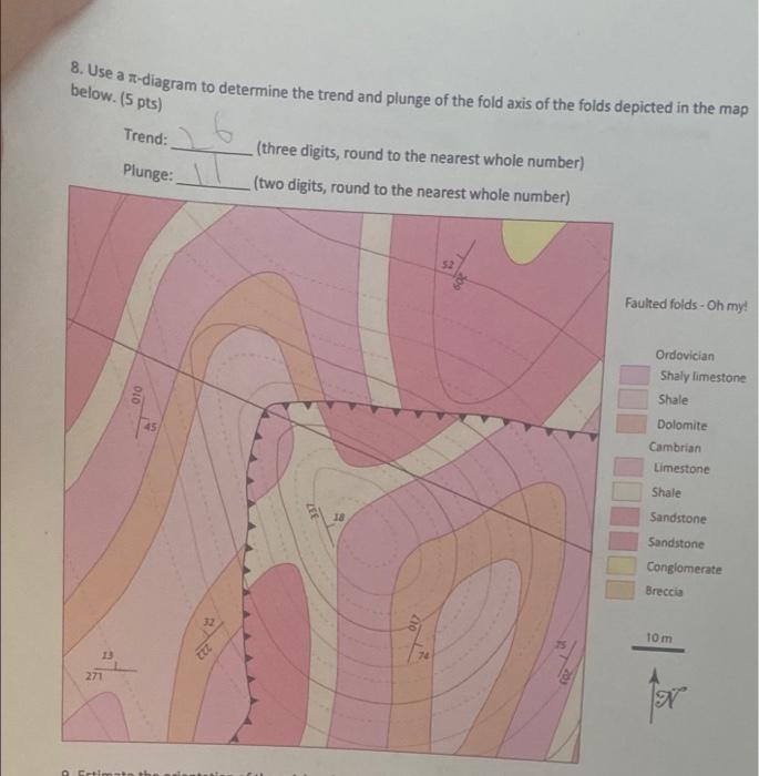 13 Assuming Andersonian Mechanics Determine The Orientation Of The Principal Stress Axes That Caused The Fault In Ques 2