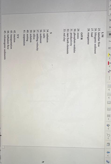 6 A Vocabulary Identify The Best Term In The Word Bank Described By Each Statement Place The Number Corresponding To 3