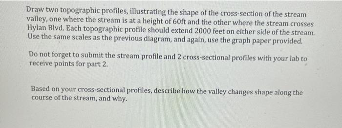 Part 2 Locate Lemon Creek On Your Map Of Arthur Kill Ask If You Can T Find It Draw A Stream Profile Showing The Alt 2
