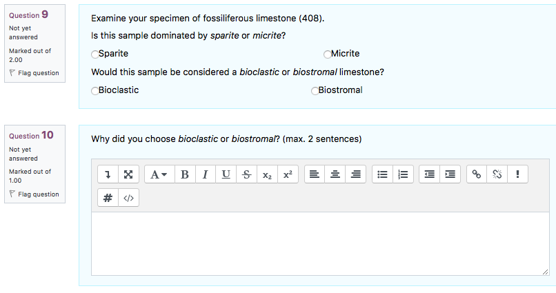 Question 8 Not Yet Answered Marked Out Of 4 00 Flag Question Examine Your Specimen Of Shale 407 What Is The Obvious S 3