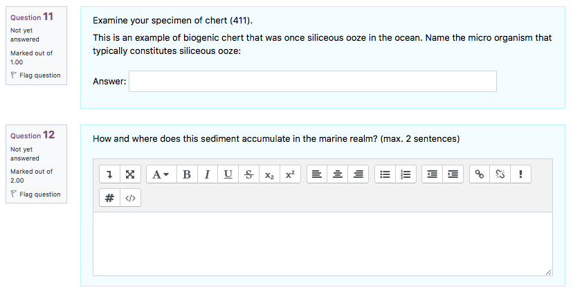 Question 8 Not Yet Answered Marked Out Of 4 00 Flag Question Examine Your Specimen Of Shale 407 What Is The Obvious S 5