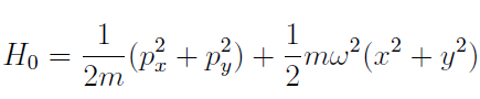 A Zero Spin Q Charged Mass M Particle Is Constrained To Move In The Xy Plane And At The 2 Dimensional Harmonic Oscilla 1