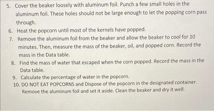 Reading Items Measurments Gml 8 2ml 8 2 6 2 2ml 6ml Water Water Kernals Volume Of Unpoped Popcorn Kernels 2s0ml Rou 5