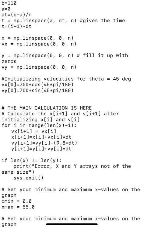 Question 1 A Use The Provided Python Code Plot Exp Canon Py To Write A Program To Numerically Compute The Trajectory O 3