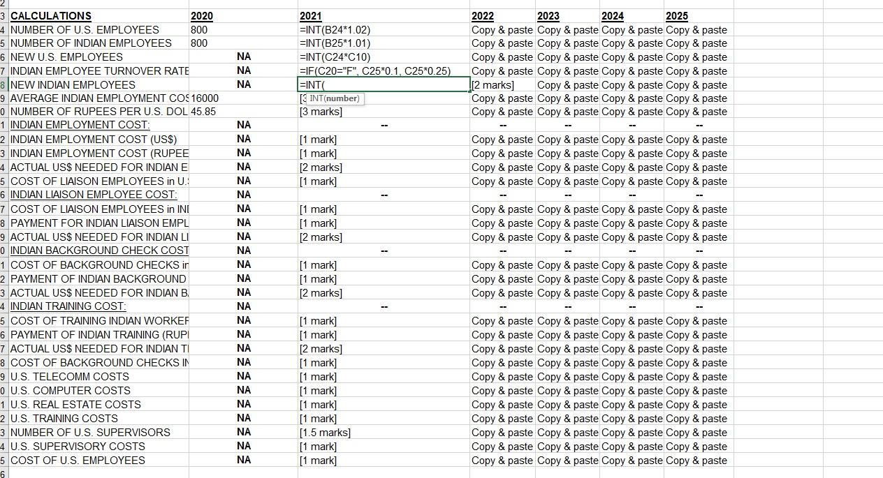 Calculations Rows 24 To 55 Calculate Intermediate Results Of Benefits Cash Inflows And Costs Cash Outflows For Np 1