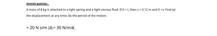 The Second Question A Body Of Mass 9 Kg Moves Along The X Axis Under The Action Of A Force Given By 3x N F Find 6