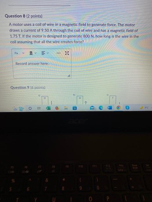 Question 7 4 Points A Compact Fluorescent Light Buklbs Draws A Current Of 0 10 A For One Hour A Calculate The Amount 2