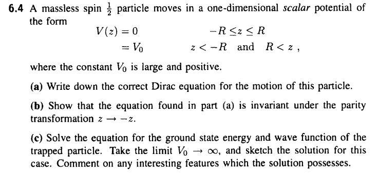 From Relativistic Quantum Mechanics And Field Theory Franz Gross Solve 6 4 1