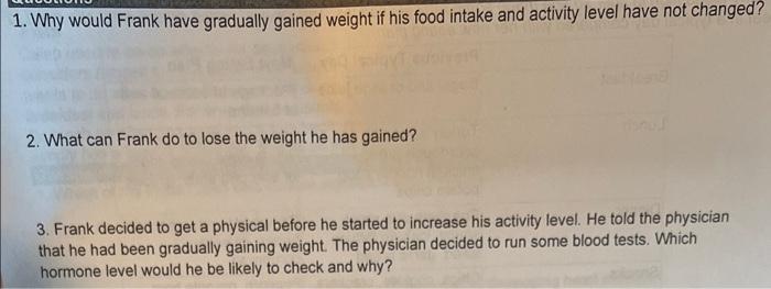 Questions 1 Which Of The Foods Caleb Eats Contain Significant Amounts Of Fat 2 Which Of These Foods Are Most Likely To 3