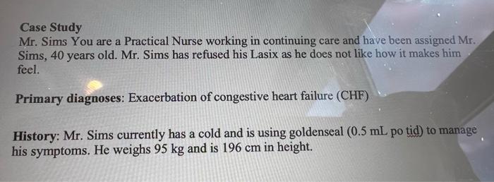 Right To Refuse Write Only 1 Diagnosis Use Nanda Must Be Based On The Patient Refusing Their Medication Write Only 1 S 2