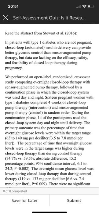 20 51 X Self Assessment Quiz Is It Resea Reade The Following Excerpt From Hobbs Escutia Harrison Moore And Sarpo 3