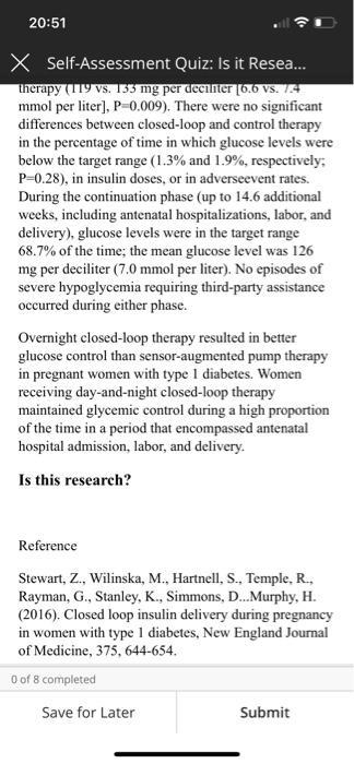 20 51 X Self Assessment Quiz Is It Resea Reade The Following Excerpt From Hobbs Escutia Harrison Moore And Sarpo 4