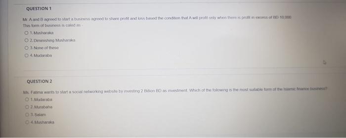 Question 1 Me A And B Agreed To Start A Business Groed To Share Profit And Loss Based The Condition That Will Profily Wh 1