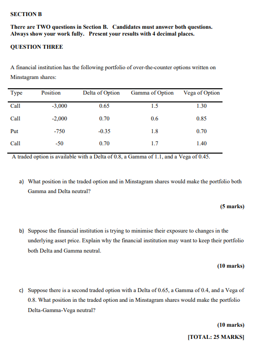 Section B There Are Two Questions In Section B Candidates Must Answer Both Questions Always Show Your Work Fully Pres 1