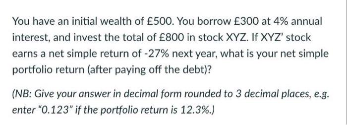 Stock A Has An Expected Return Of 13 With A Standard Deviation Of 13 Stock B Has An Expected Return Of 19 With A Sta 4