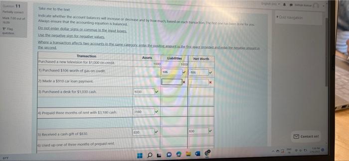 11 M Pt To Me To The Best Indicate Whether The Account Balances Will Decrease And By How Much Based On The Always Ensur 1
