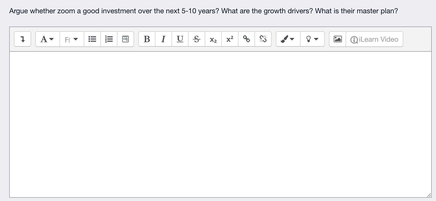 Argue Whether Zoom A Good Investment Over The Next 5 10 Years What Are The Growth Drivers What Is Their Master Plan I 1
