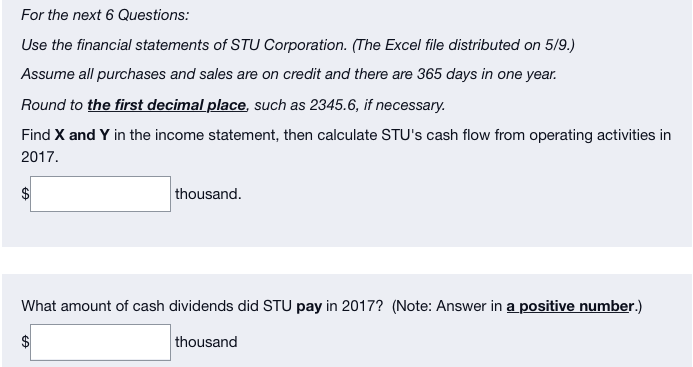 Stu Corporation Comparative Statement Of Financial Position Thousand December 31 2017 2016 Cash 35 305 25 000 2