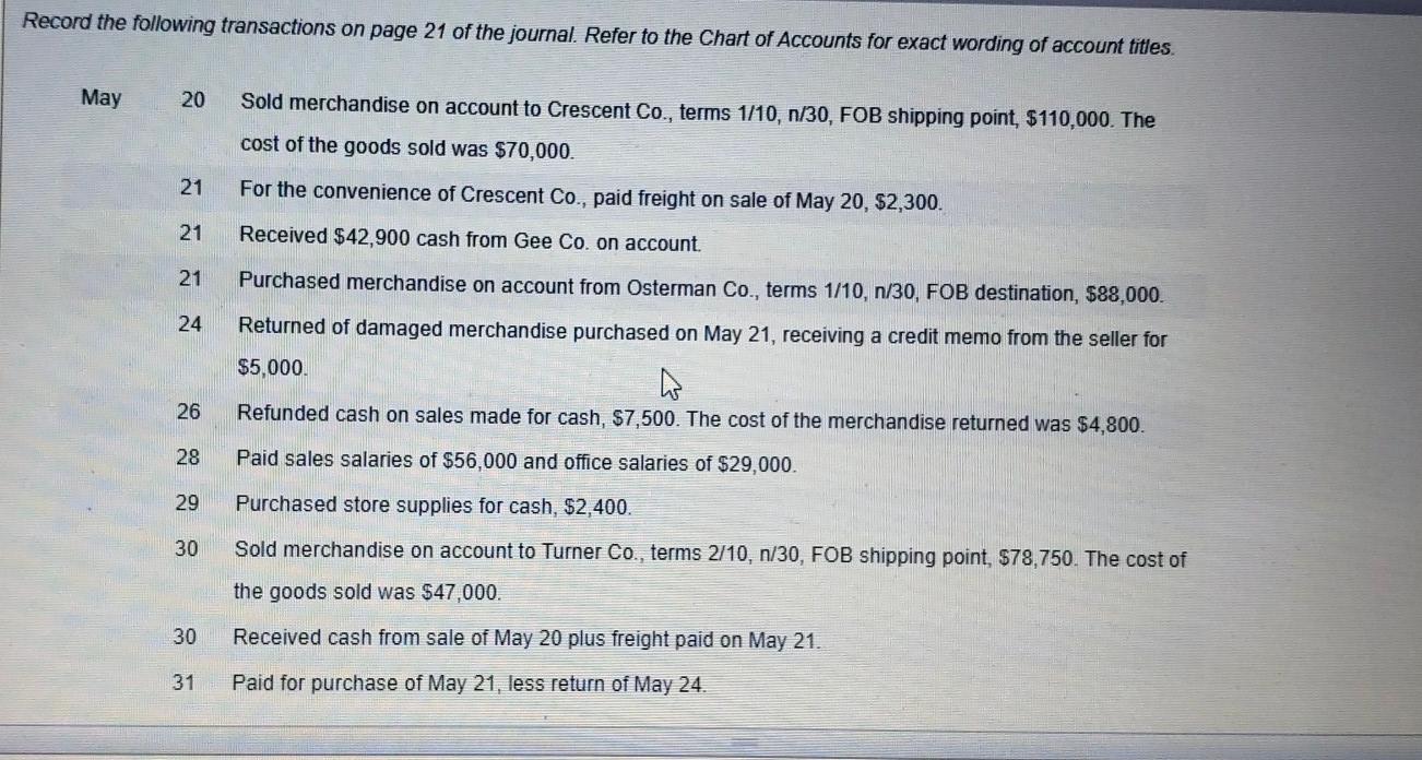 Palisade Creek Co Is A Merchandising Business That Uses The Perpetual Inventory System The Account Balances For Palisad 4