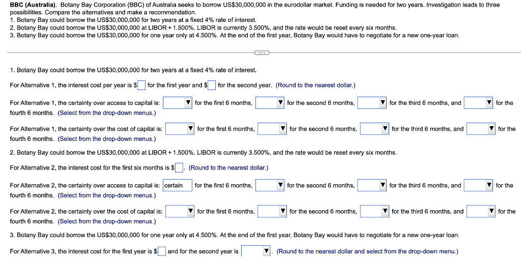 Bbc Australia Botany Bay Corporation Bbc Of Australia Seeks To Borrow Us 30 000 000 In The Eurodollar Market Fundi 1