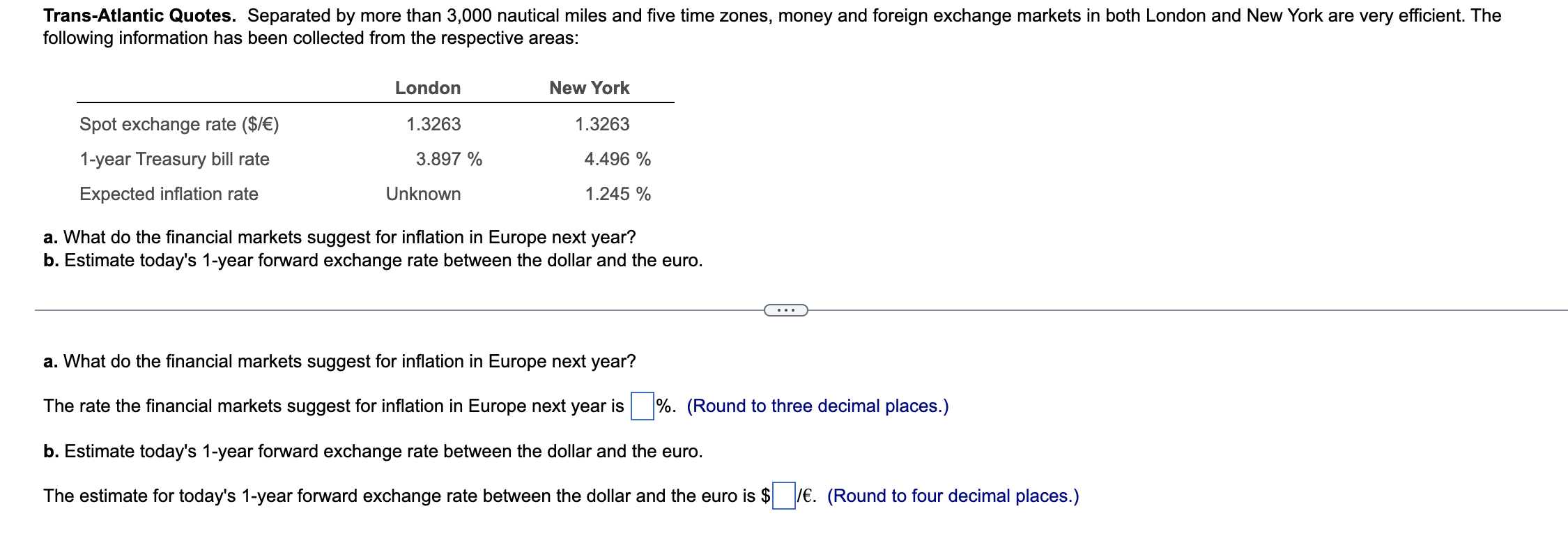 Trans Atlantic Quotes Separated By More Than 3 000 Nautical Miles And Five Time Zones Money And Foreign Exchange Marke 1