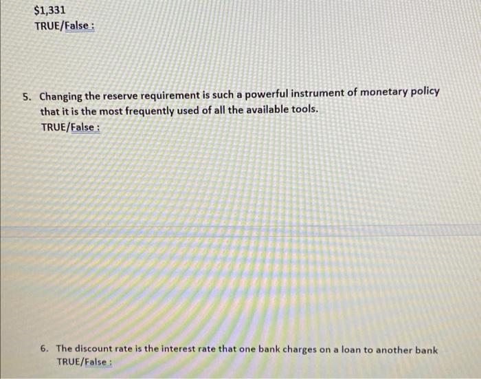 For The Statements Below Indicate If It Is True Or False If The Statement Is False Rewrite So That It Is A True Statem 2