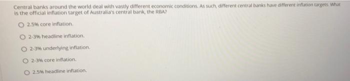 Central Banks Around The World Deal With Vastly Different Economic Conditions As Such Different Central Banks Have Dif 1