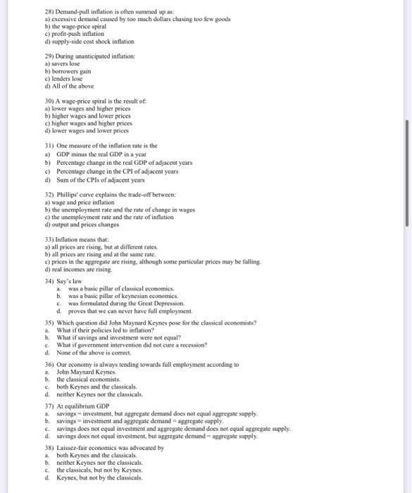 1 Among The Following Cases Which One Would Be Considered To Be Unemployed Someone Who A Worked Three Days In The La 2