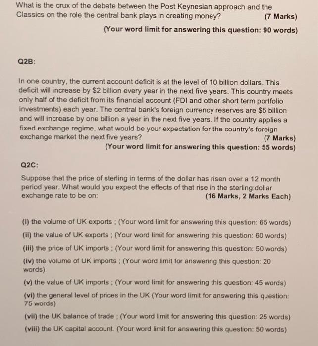 What Is The Crux Of The Debate Between The Post Keynesian Approach And The Classics On The Role The Central Bank Plays I 1