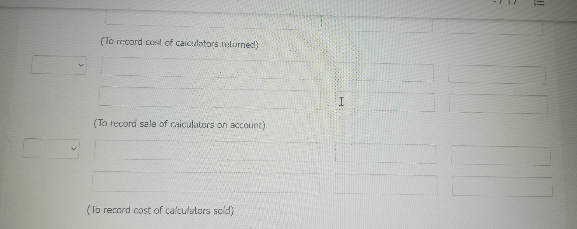 Assume That On September 1 Office Depot Had An Inventory That Included A Variety Of Calculators The Company Uses A Per 4