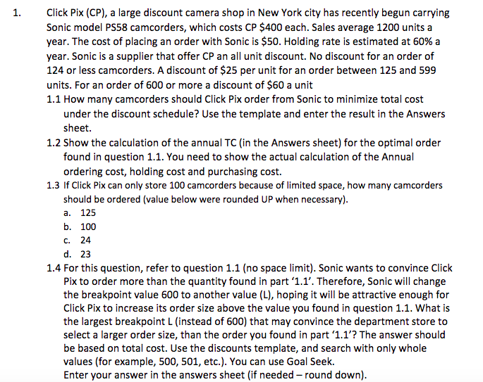 1 Click Pix Cp A Large Discount Camera Shop In New York City Has Recently Begun Carrying Sonic Model Ps58 Camcorders 1