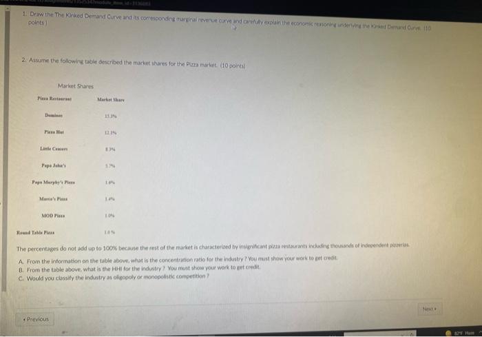 Other Banos Como Few Free We This 1 Draw The The Kinked Demand Curve And Its Corresponding Urinarere Curve On The Eco 2