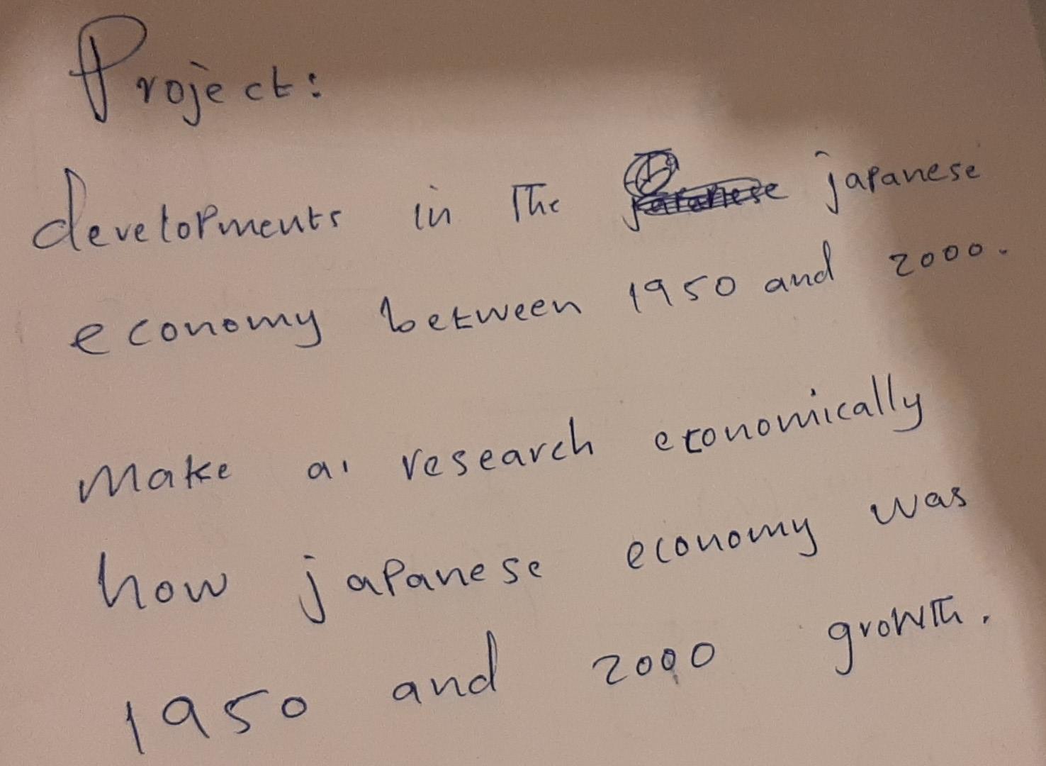 Project Deve Topments In The Partanese Japanese Economy Between 1950 And Zooo Make Ai Was How Japanese Research Economi 1