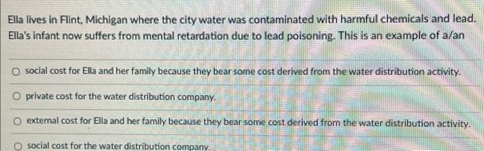 Ella Lives In Flint Michigan Where The City Water Was Contaminated With Harmful Chemicals And Lead Ella S Infant Now S 1