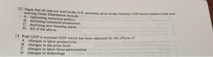 12 Signs That All Was Not Well In The Us Economy Prior To The October 1929 Stock Market Crush And Ensuing Great Depress 1